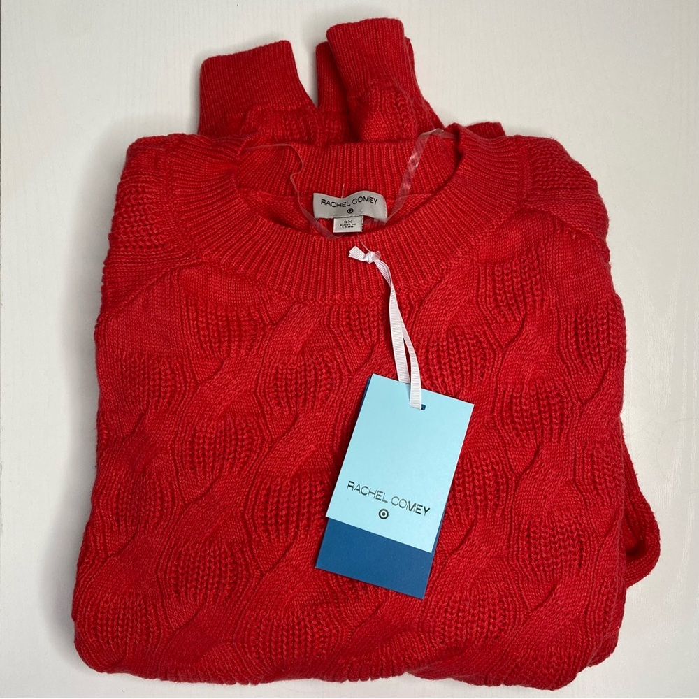 RACHEL COMEY For Target Red Cable Sweater, 3XL